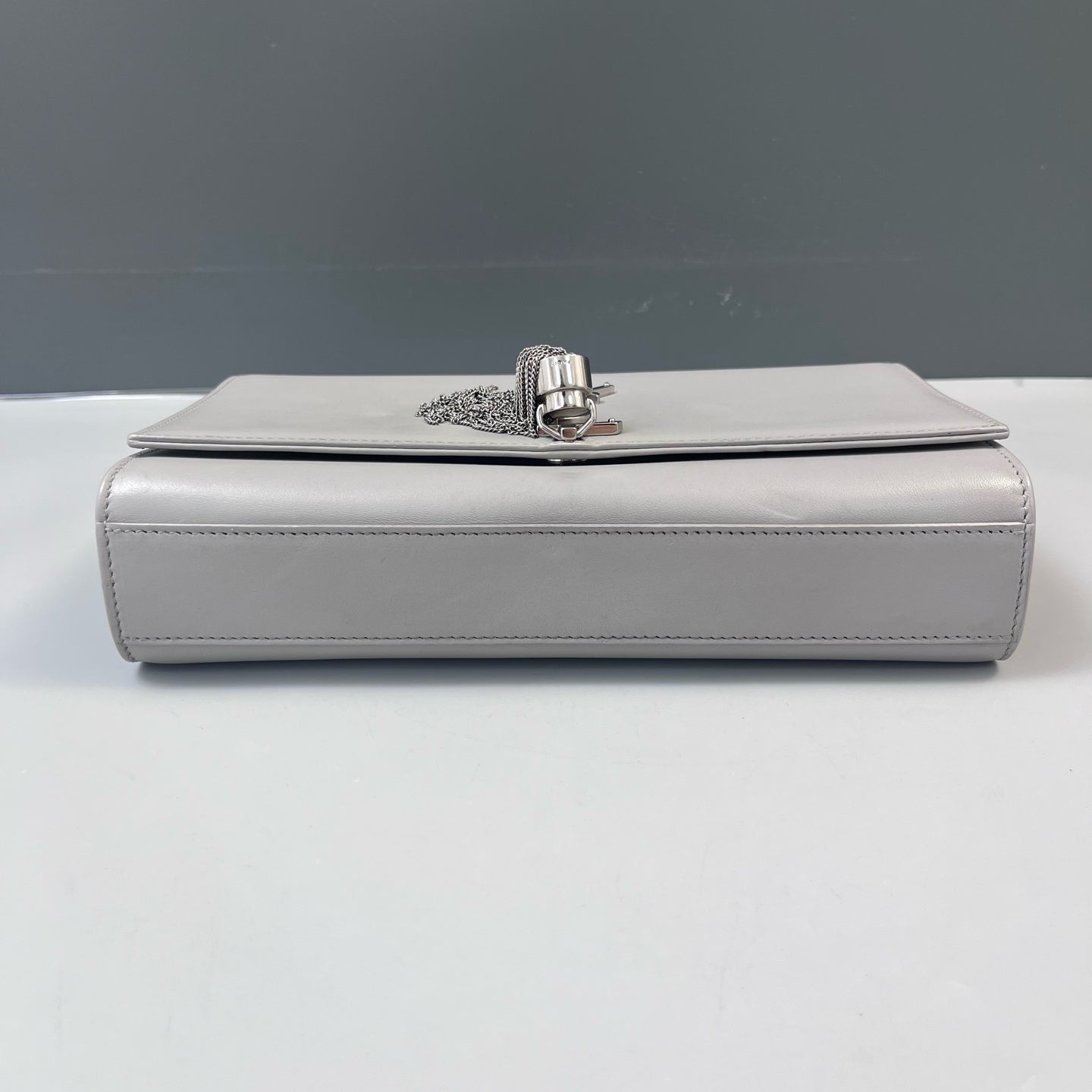Saint Laurent - Kate Tassel Chain Bag - Calfskin leather - Grey - (medium)
