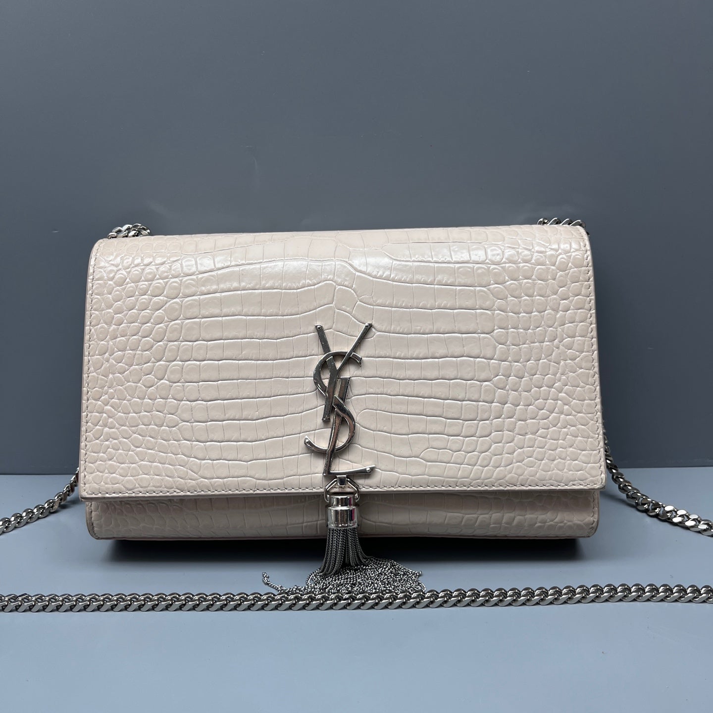 Saint Laurent - Kate Tassel Chain Bag - Leather - Beige - (medium)