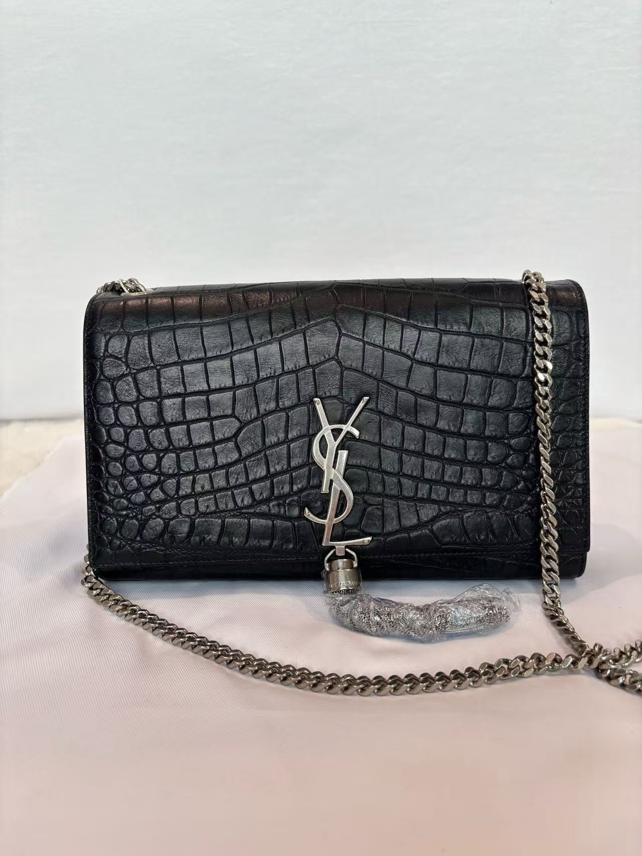 Saint Laurent - Kate Tassel Chain Bag - Leather - Black - (medium)
