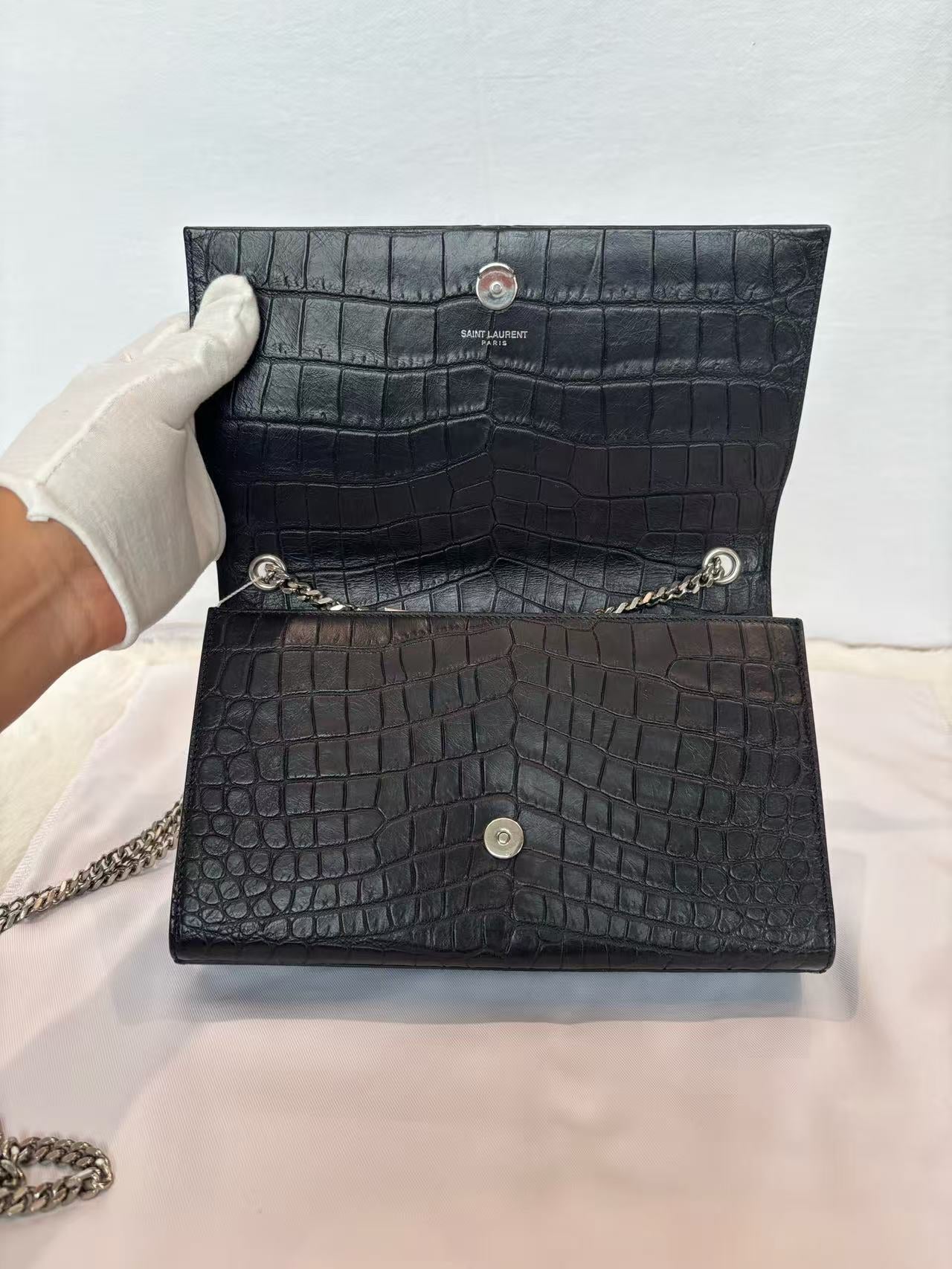 Saint Laurent - Kate Tassel Chain Bag - Leather - Black - (medium)