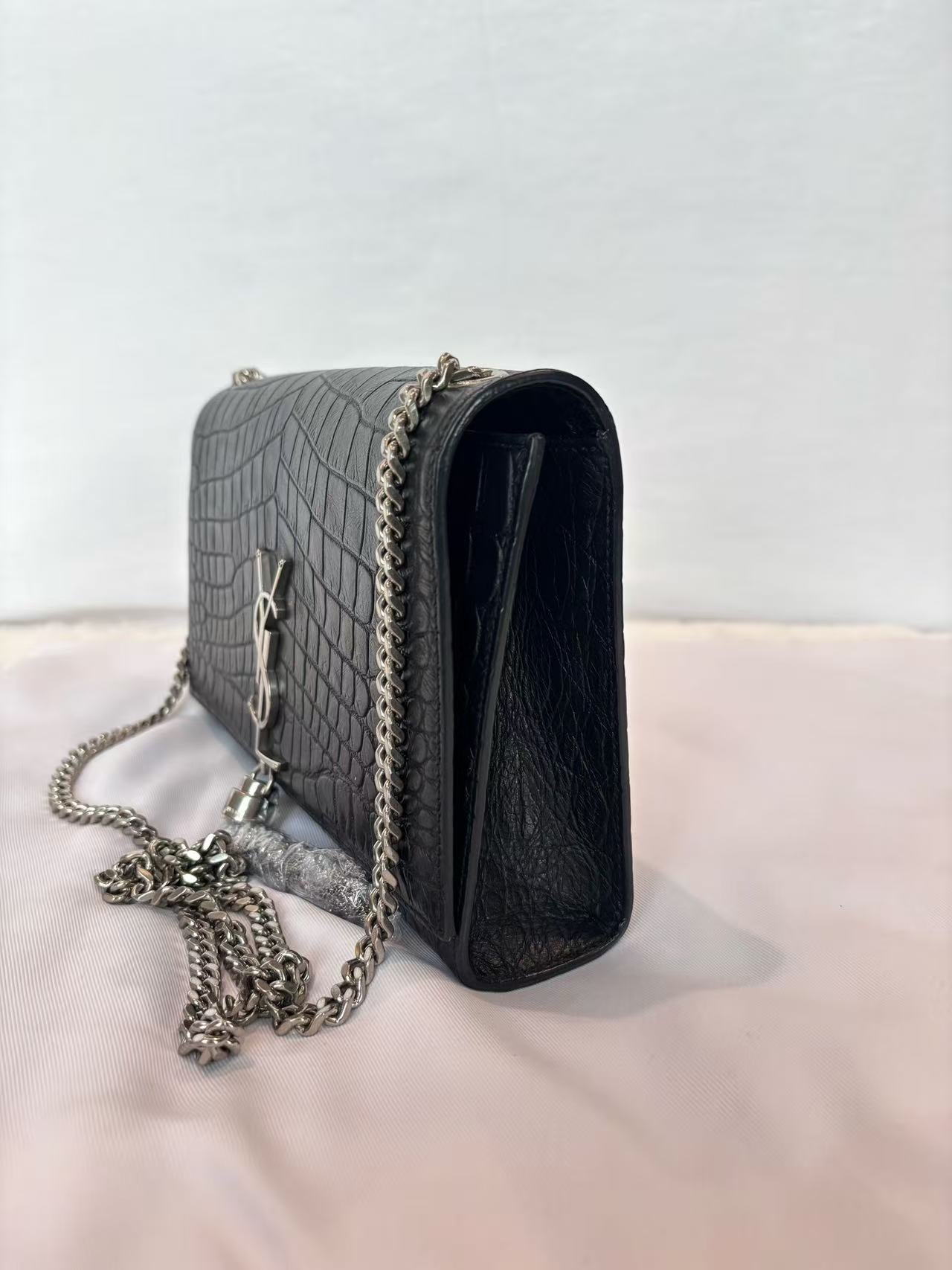 Saint Laurent - Kate Tassel Chain Bag - Leather - Black - (medium)