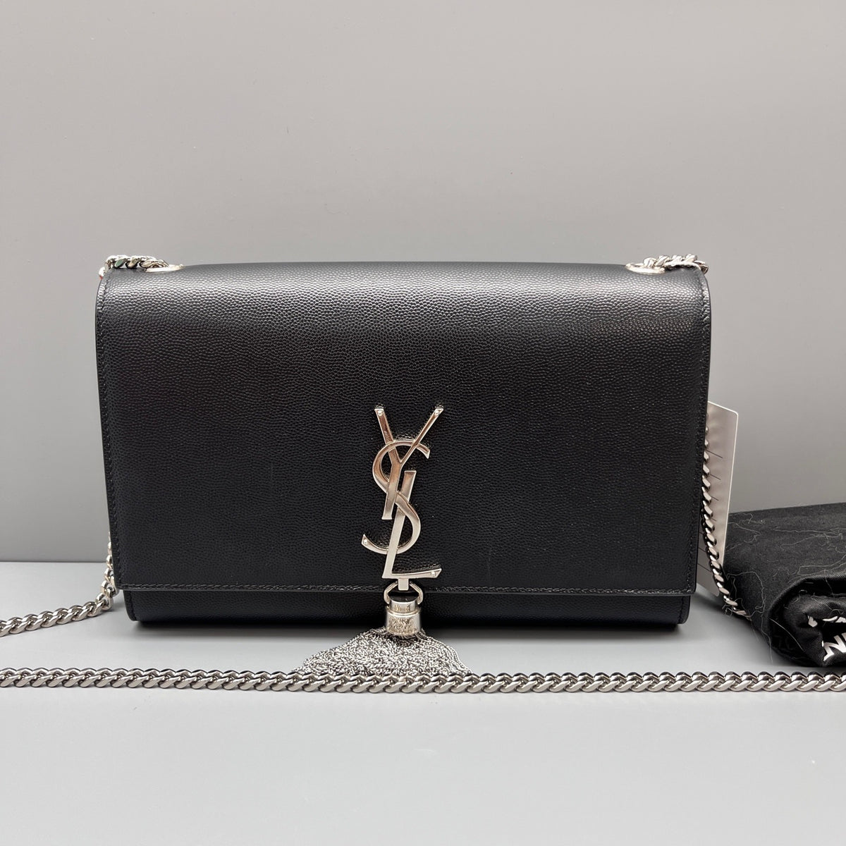 Saint Laurent - Kate Tassel Chain Bag - Leather - Black - (mini)
