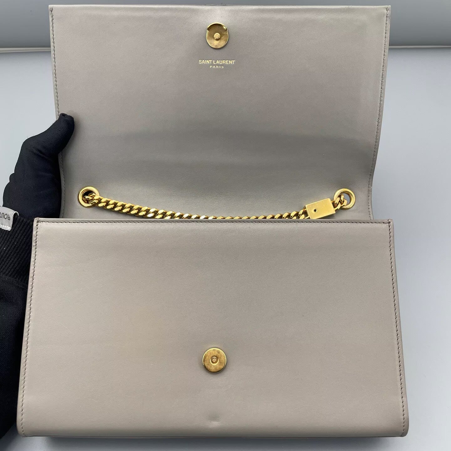 Saint Laurent - Kate Tassel Chain Bag - Leather - Grey - (medium)