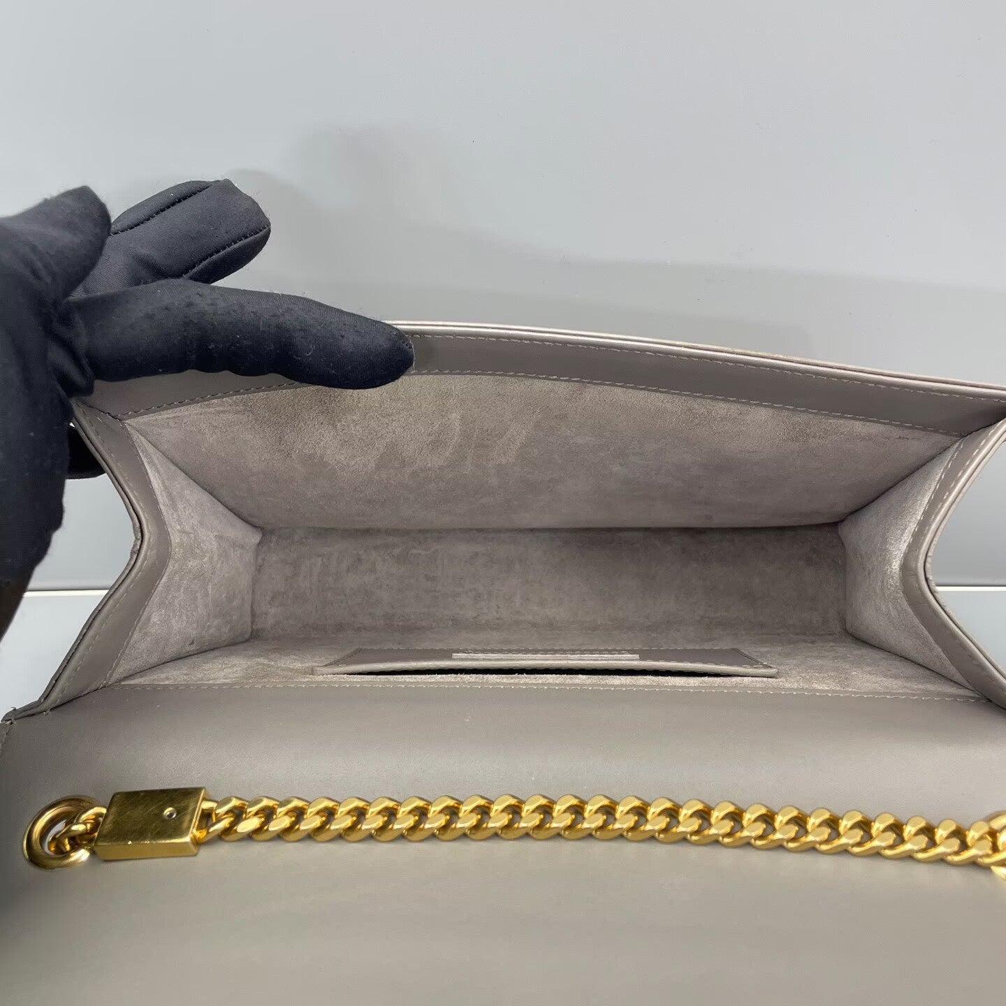 Saint Laurent - Kate Tassel Chain Bag - Leather - Grey - (medium)