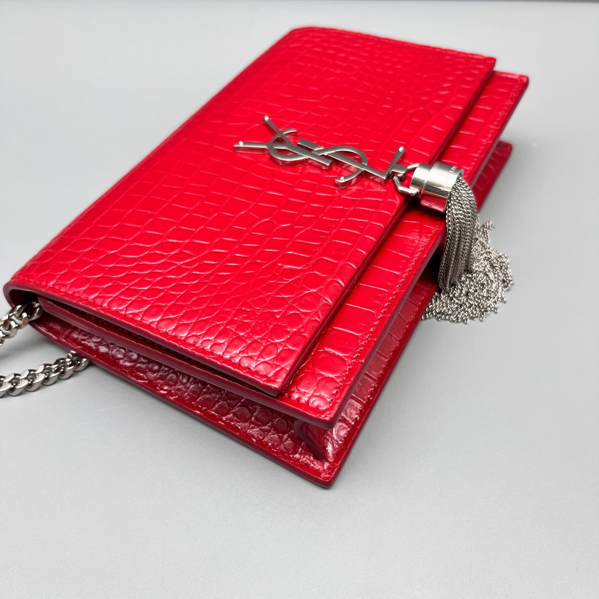 Saint Laurent - Kate Tassel Chain Bag - Leather - Red - (mini)