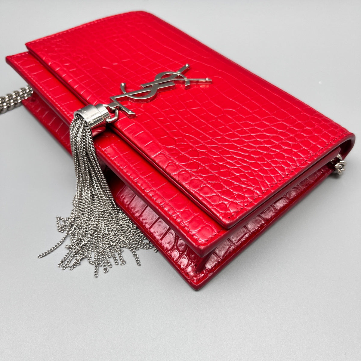 Saint Laurent - Kate Tassel Chain Bag - Leather - Red - (mini)