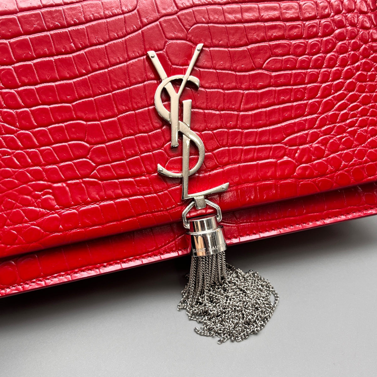 Saint Laurent - Kate Tassel Chain Bag - Leather - Red - (mini)