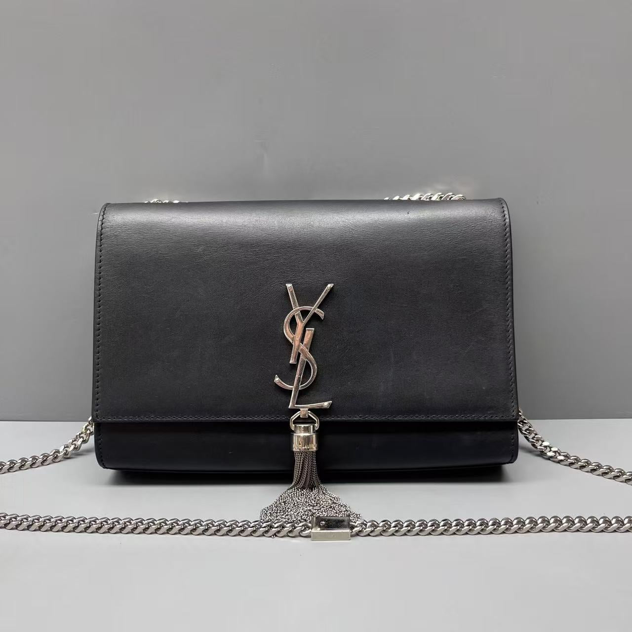 Saint Laurent - Kate Tassel Chain Bag - Smooth leather - Black - (mini)