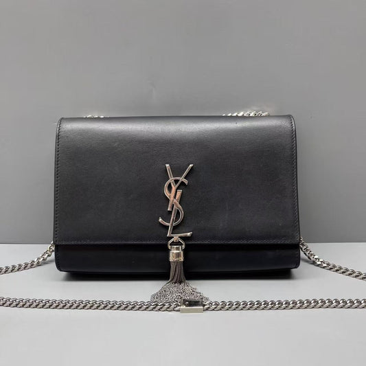 Saint Laurent - Kate Tassel Chain Bag - Smooth leather - Black - (mini)