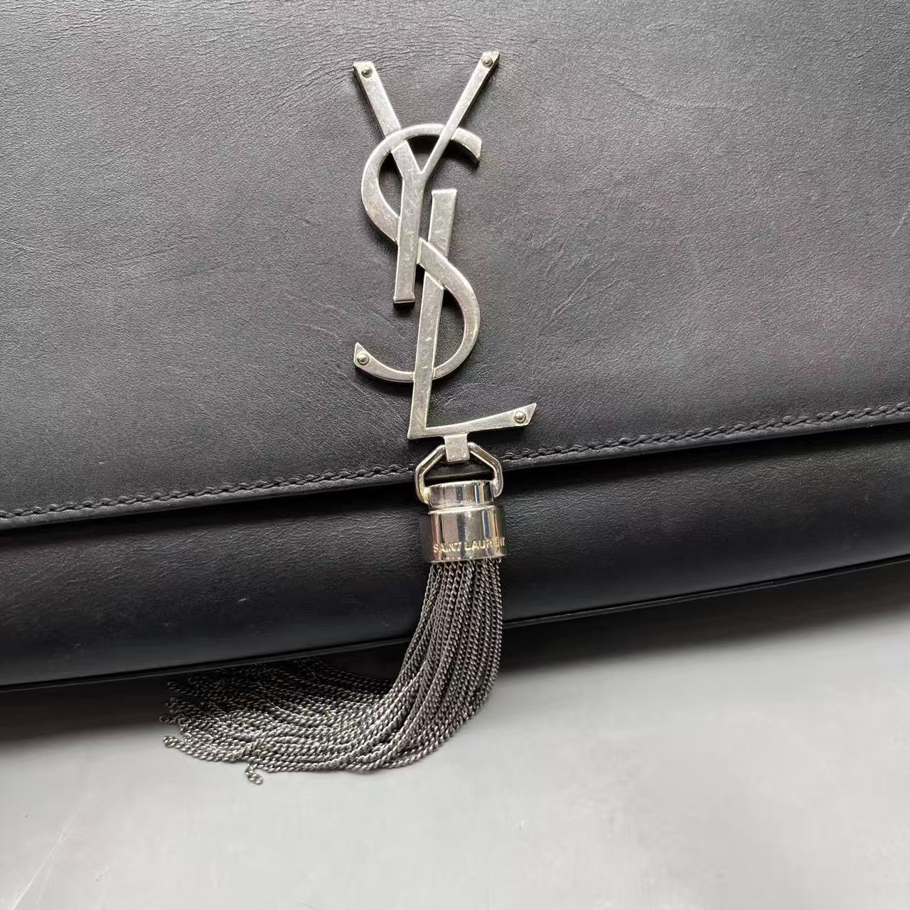 Saint Laurent - Kate Tassel Chain Bag - Smooth leather - Black - (mini)