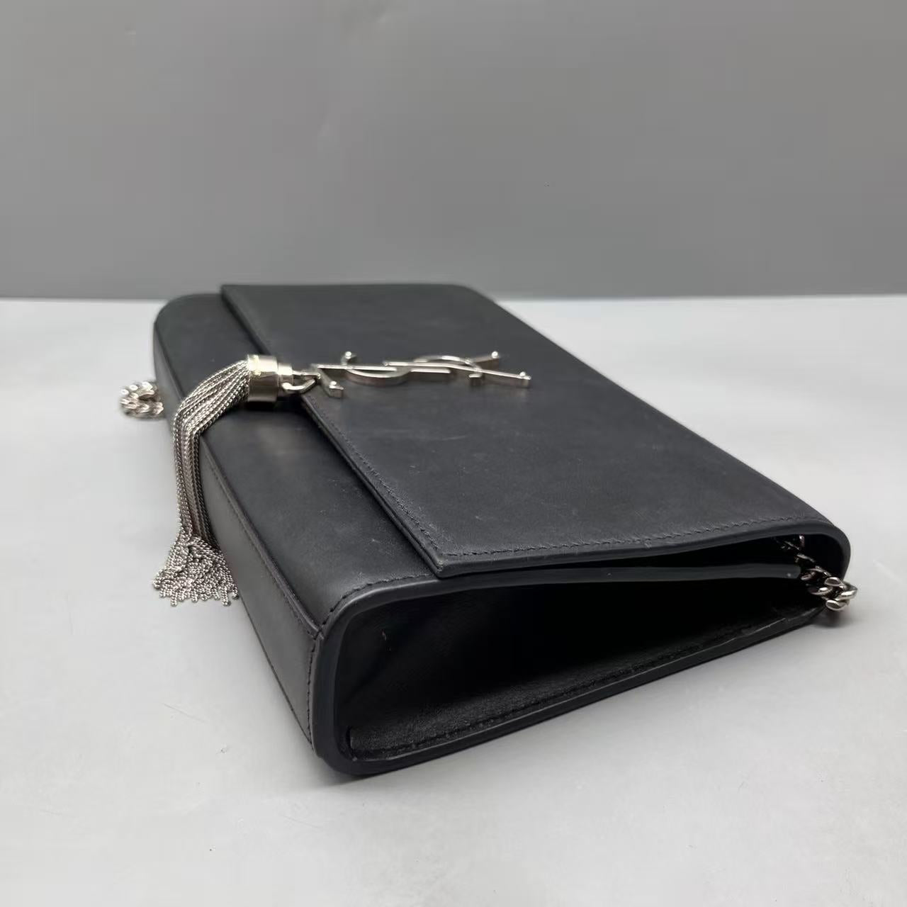 Saint Laurent - Kate Tassel Chain Bag - Smooth leather - Black - (mini)