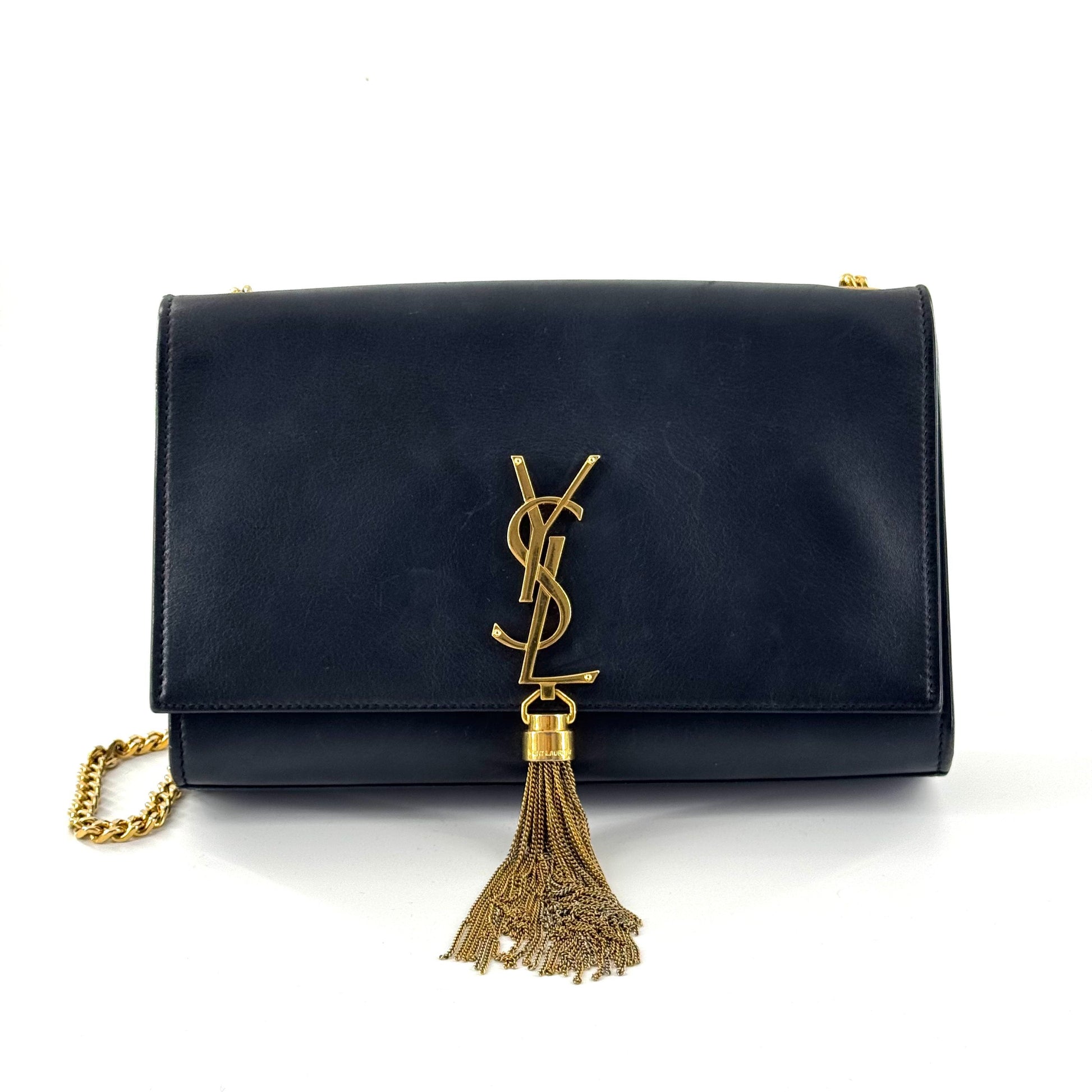 Saint Laurent Kate Tassel Envelope Bag Leather Black - view 1