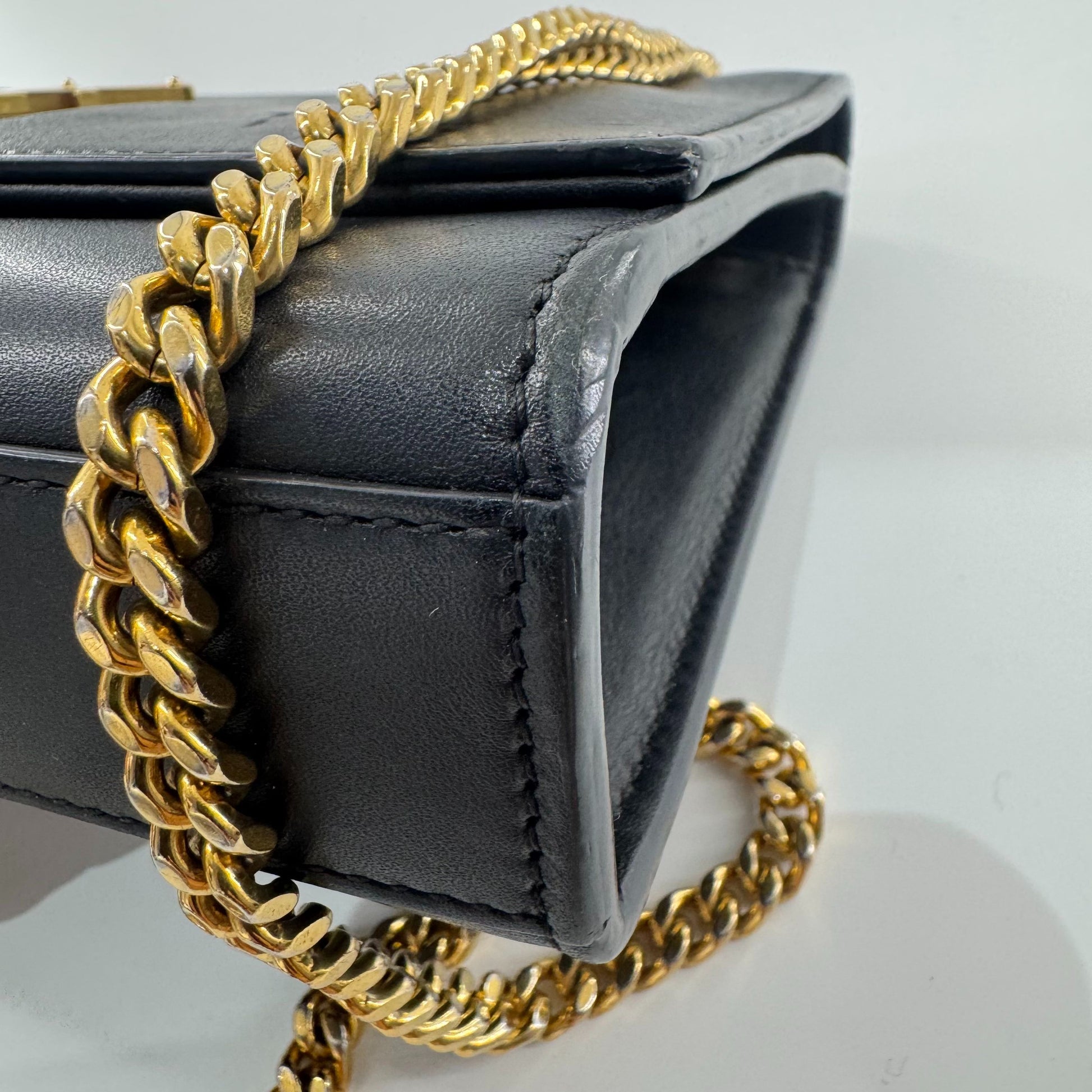 Saint Laurent Kate Tassel Envelope Bag Leather Black - view 6