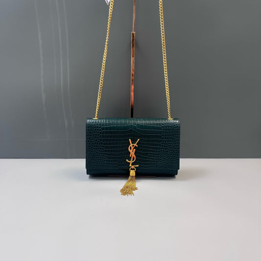 Saint Laurent - Kate Tassel - Leather - Green - (small)
