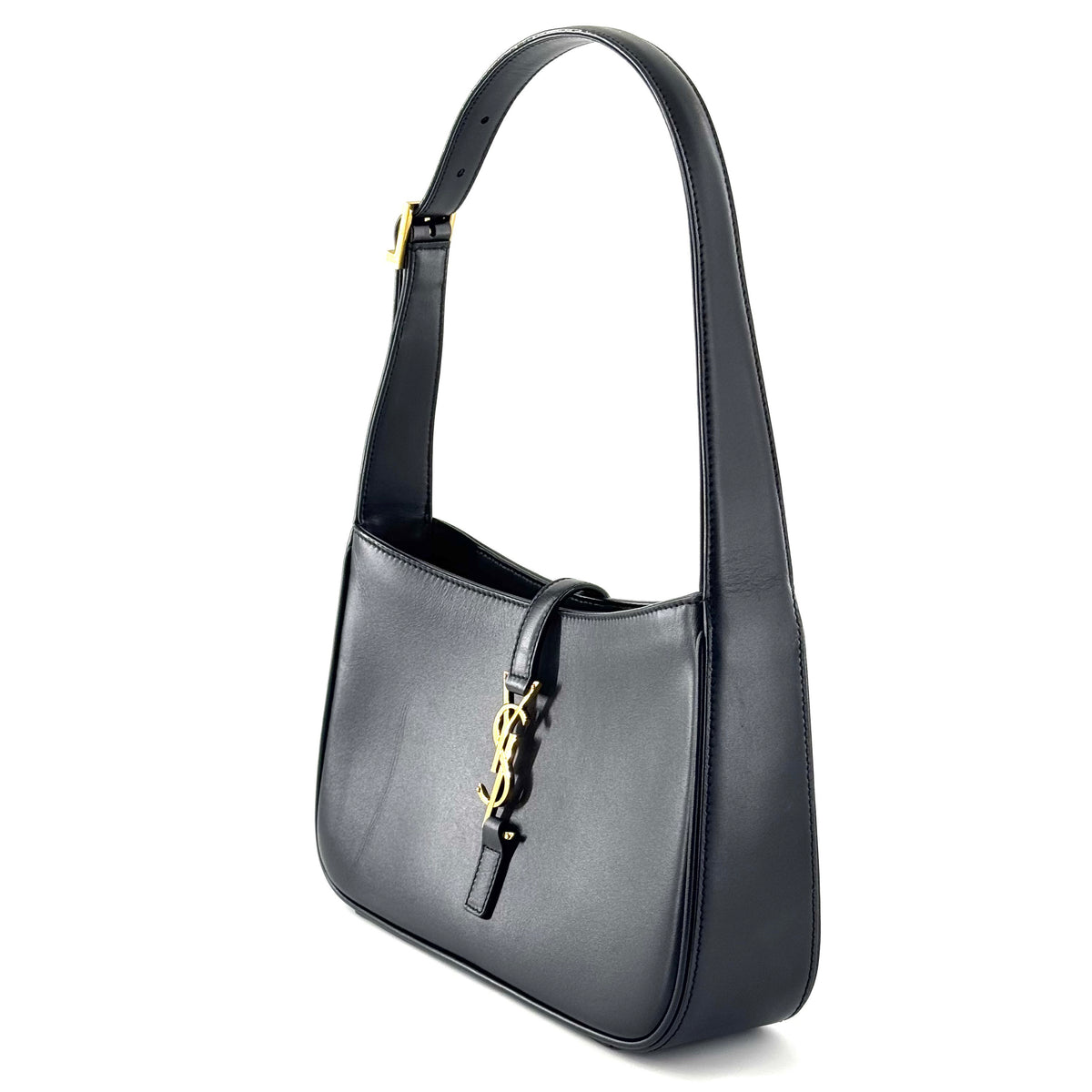 Saint Laurent - Le 5 a 7 Hobo Bag - Leather - Black - (Small)