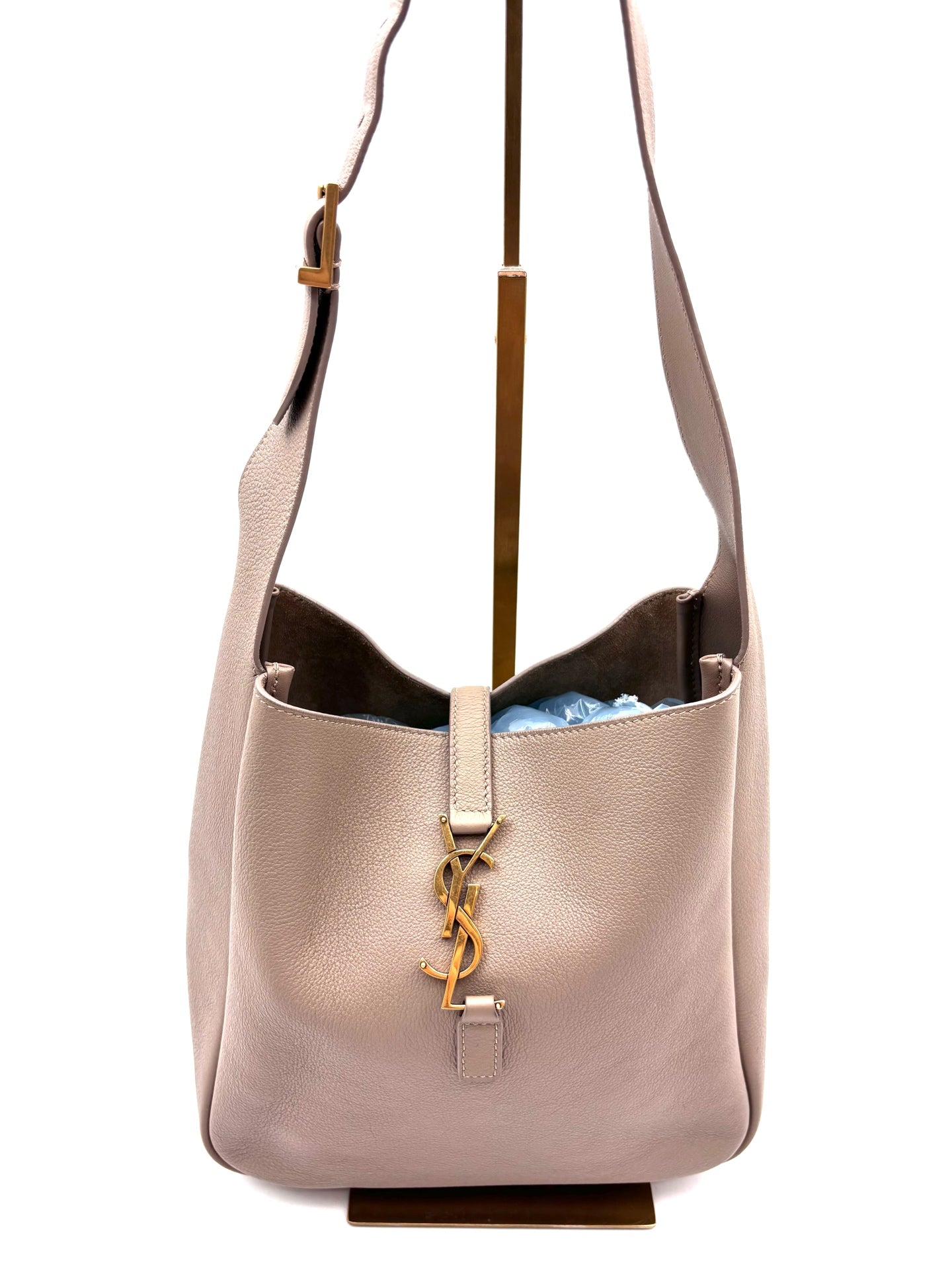 Saint Laurent - Le 5 à 7 Hobo Bag - Smooth cow leather - Grey - (Other)