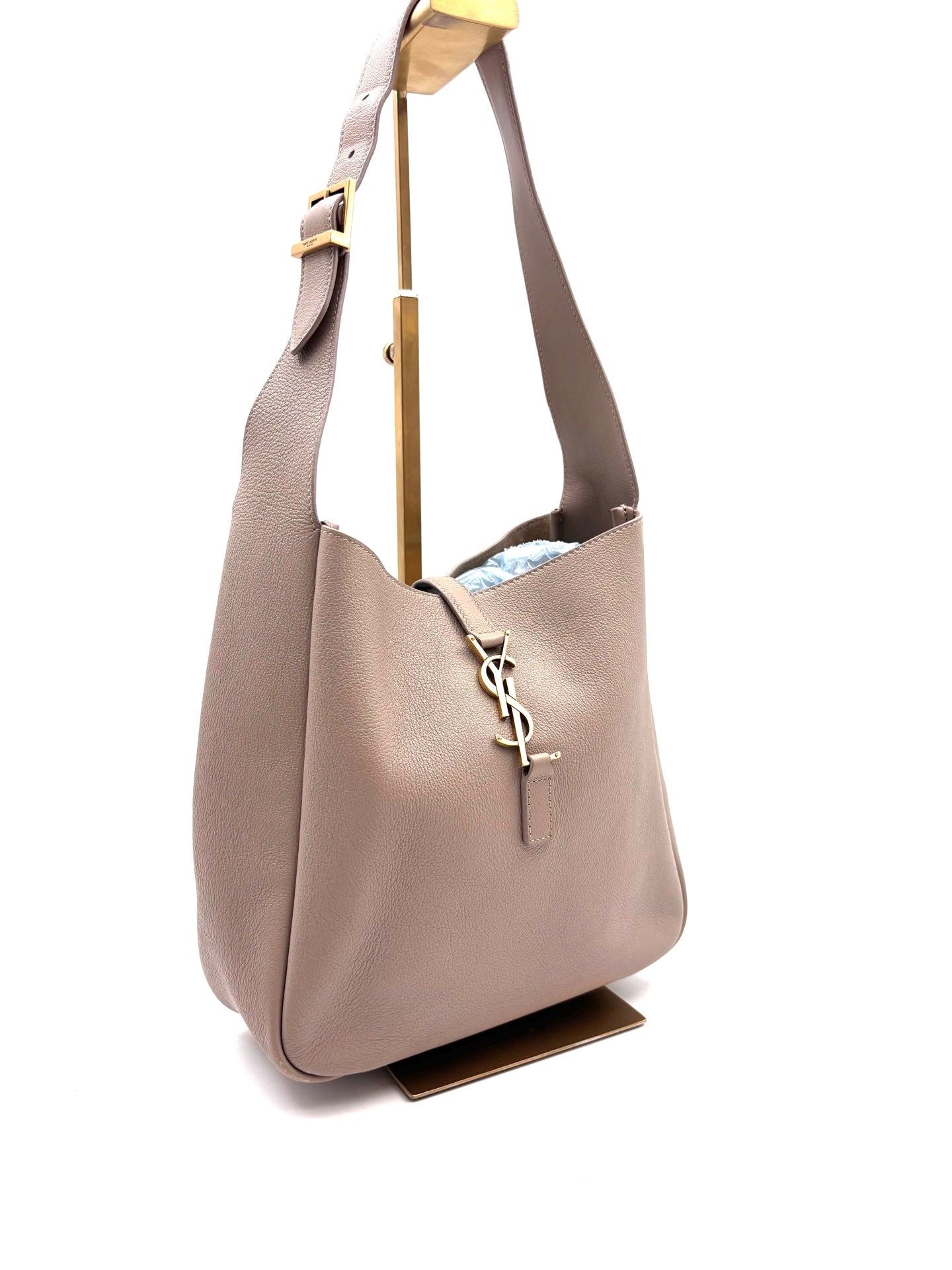 Saint Laurent - Le 5 à 7 Hobo Bag - Smooth cow leather - Grey - (Other)