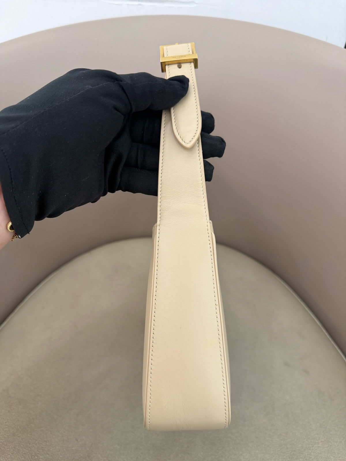 Saint Laurent - Le 5 a 7 - Leather - Beige