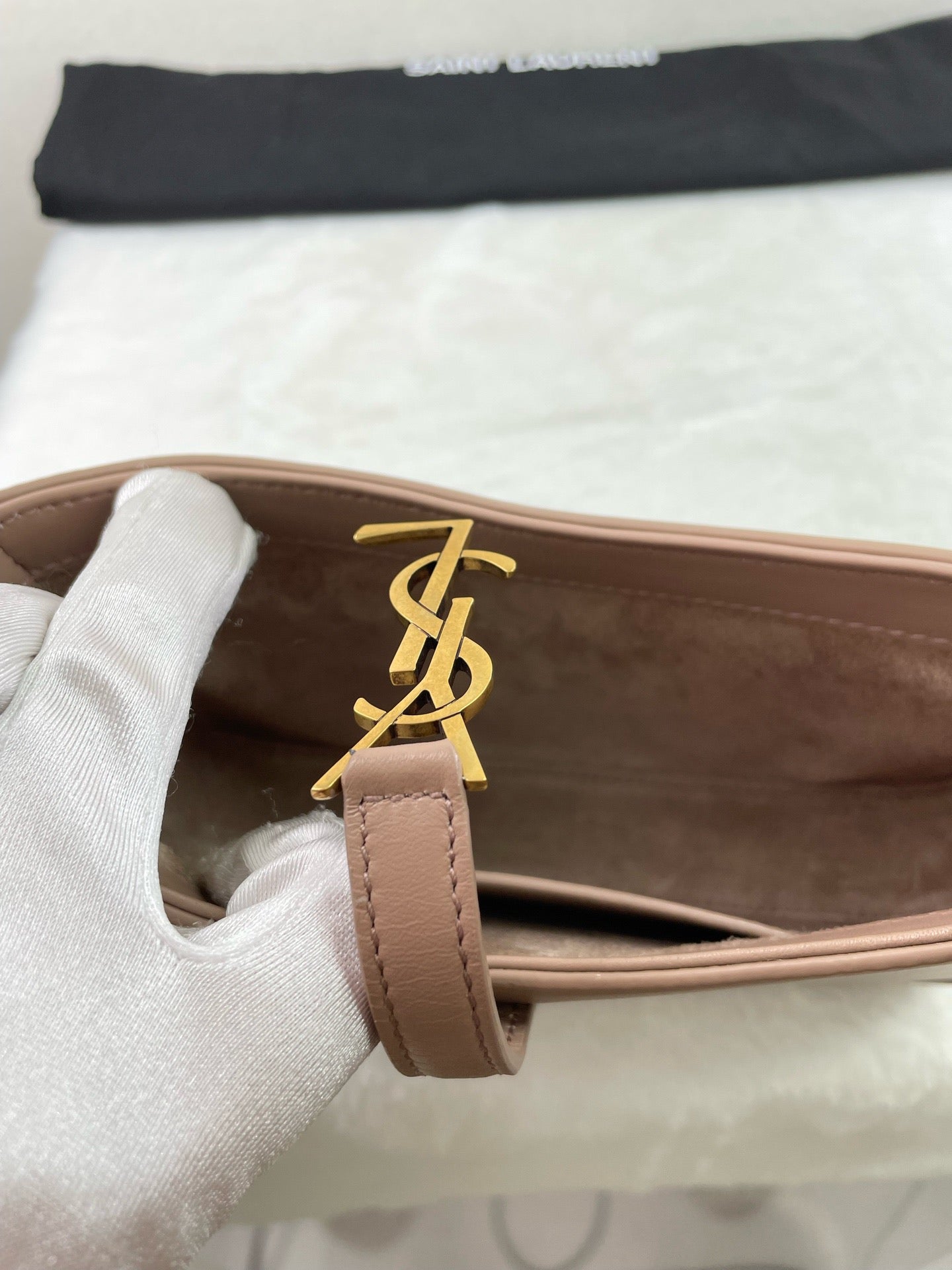 Saint Laurent - Le 5 A 7 - Leather - Beige - (mini)