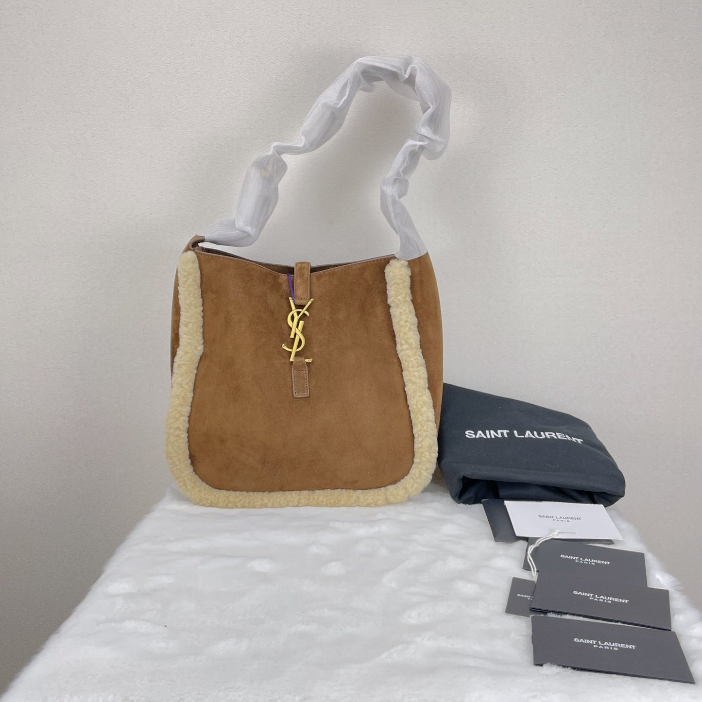 Saint Laurent - LE 5 À 7 - Leather - Brown - (small)