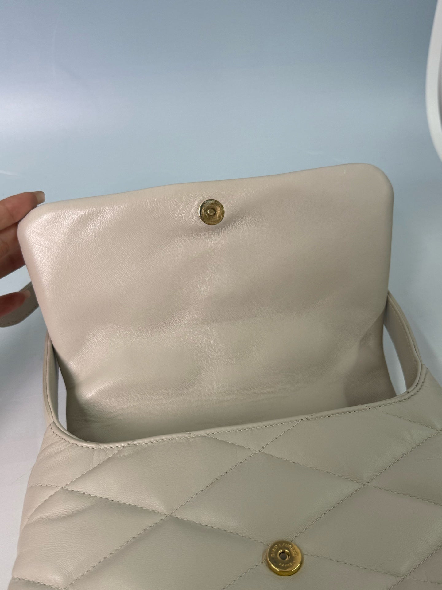 Saint Laurent - LE 5 à 7 - Leather - White - (medium)