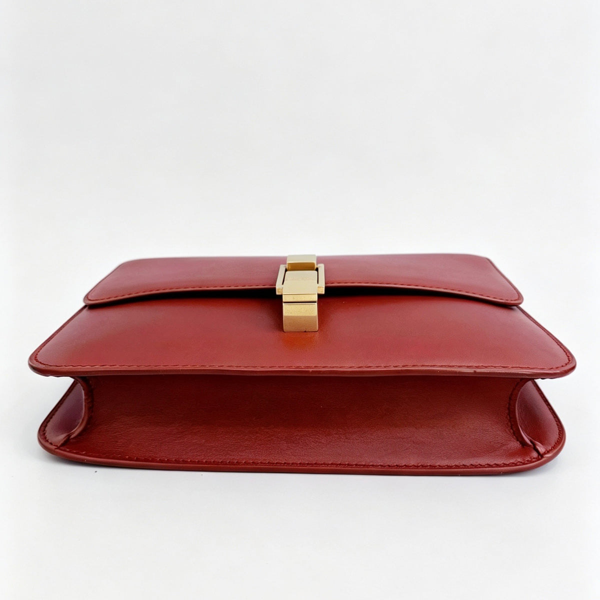 Saint Laurent - Le Carre - Leather - Burgundy
