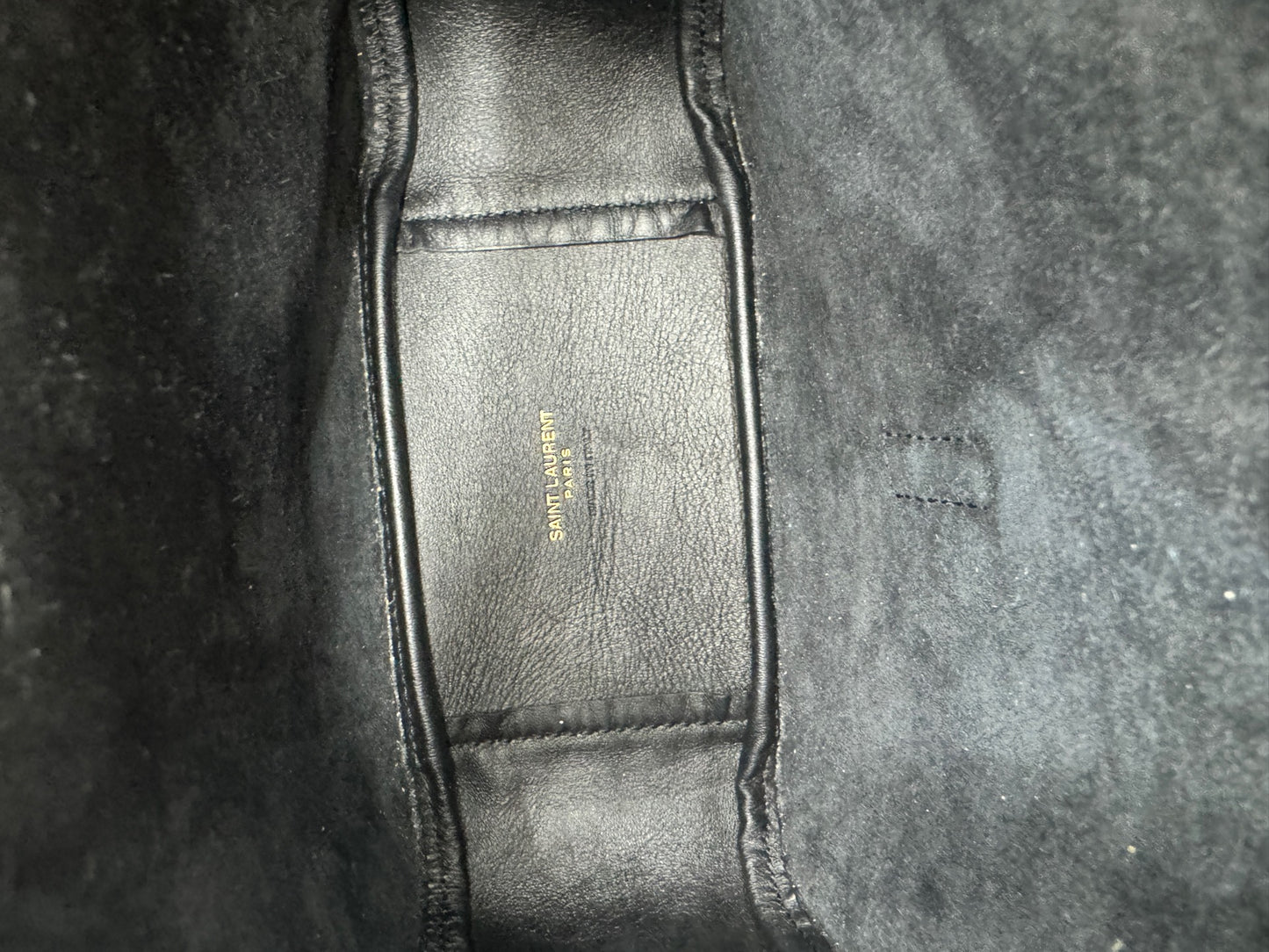 Saint Laurent - LE5À7 - Grained deerskin leather - Black - (mini)