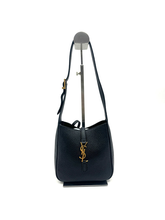 Saint Laurent - LE5À7 - Grained deerskin leather - Black - (mini)