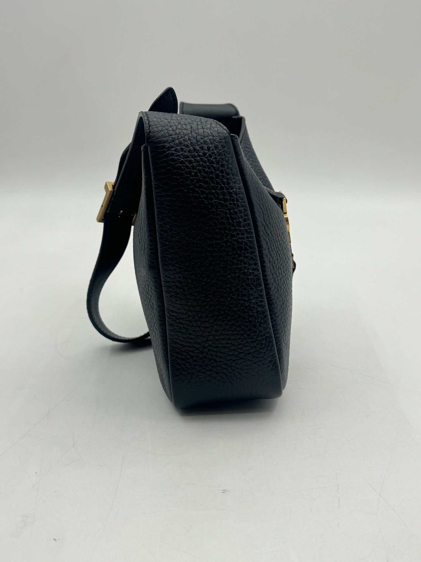 Saint Laurent - LE5À7 - Grained deerskin leather - Black - (mini)