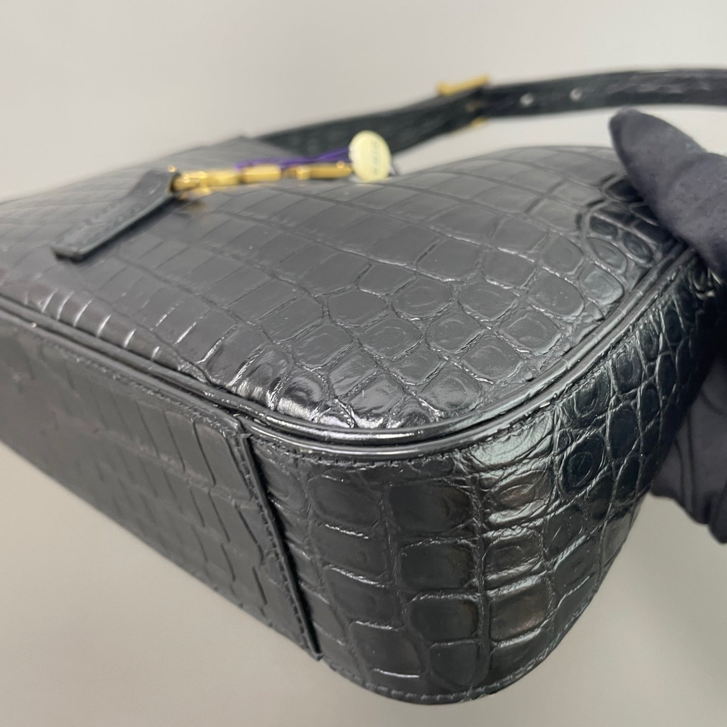 Saint Laurent - LE5A7 - Leather - Black - (small)