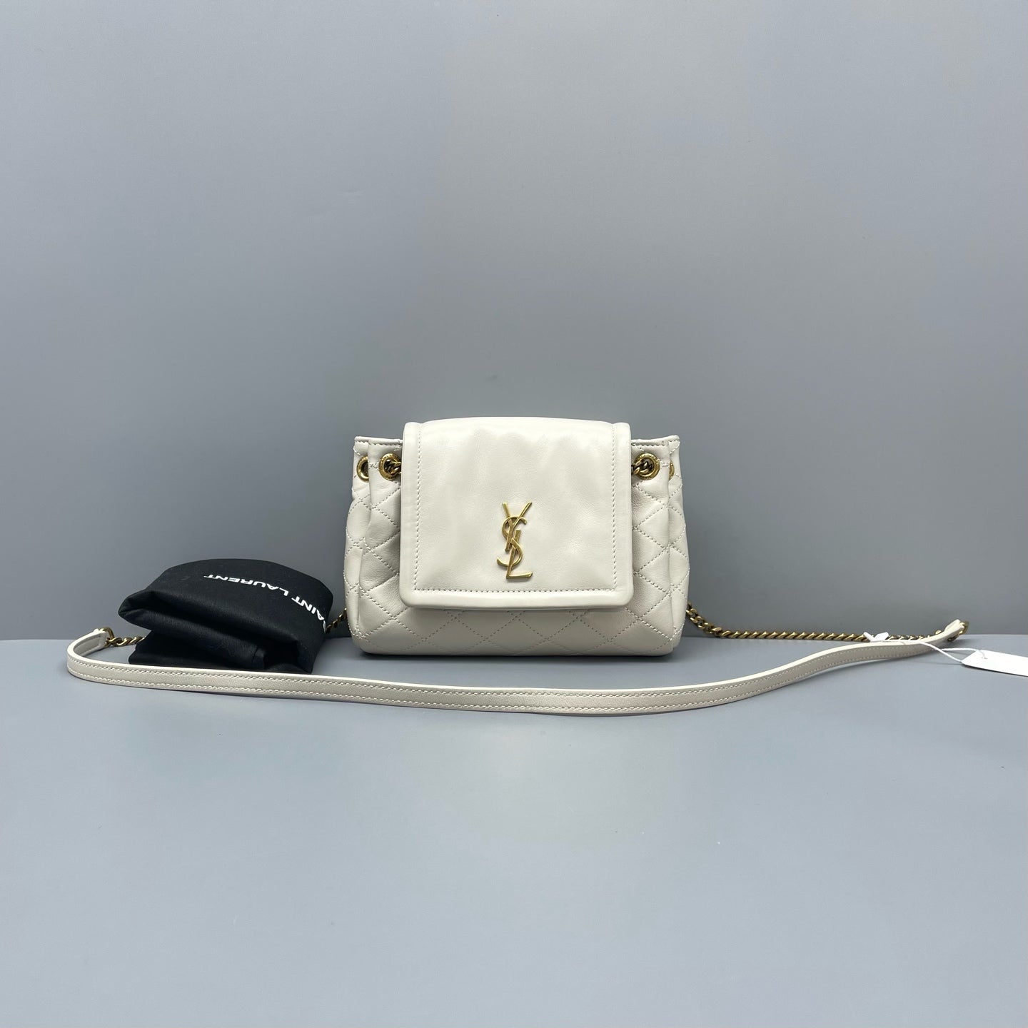 Saint Laurent - Lolita Chain Bag - Leather - White - (mini)