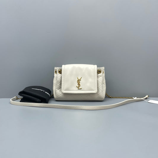 Saint Laurent - Lolita Chain Bag - Leather - White - (mini)