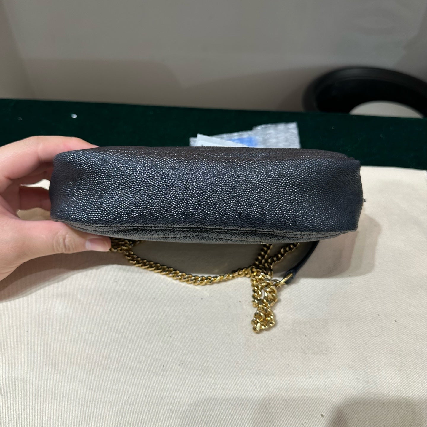 Saint Laurent - Lou Camera Bag - Grained leather - Black - (mini)