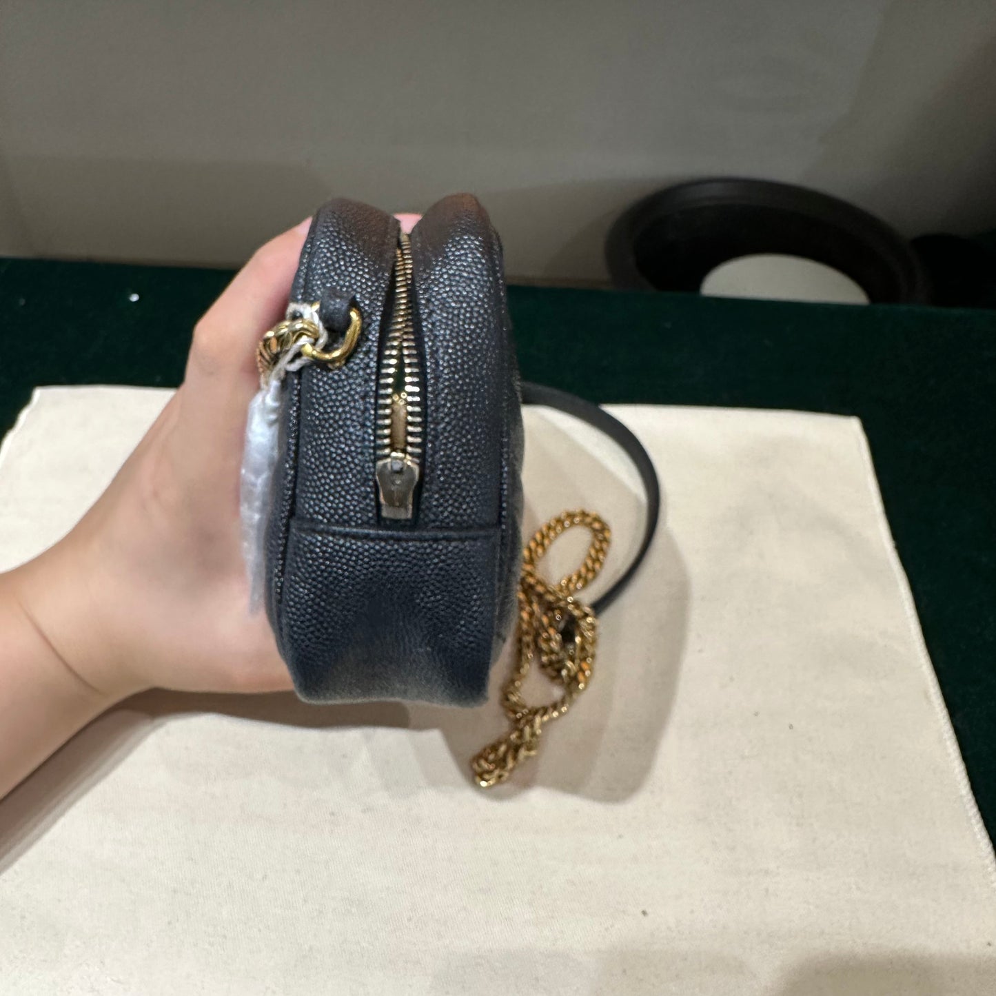 Saint Laurent - Lou Camera Bag - Grained leather - Black - (mini)