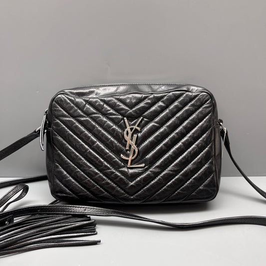 Saint Laurent - Lou Camera Bag - Leather - Black - (Small)
