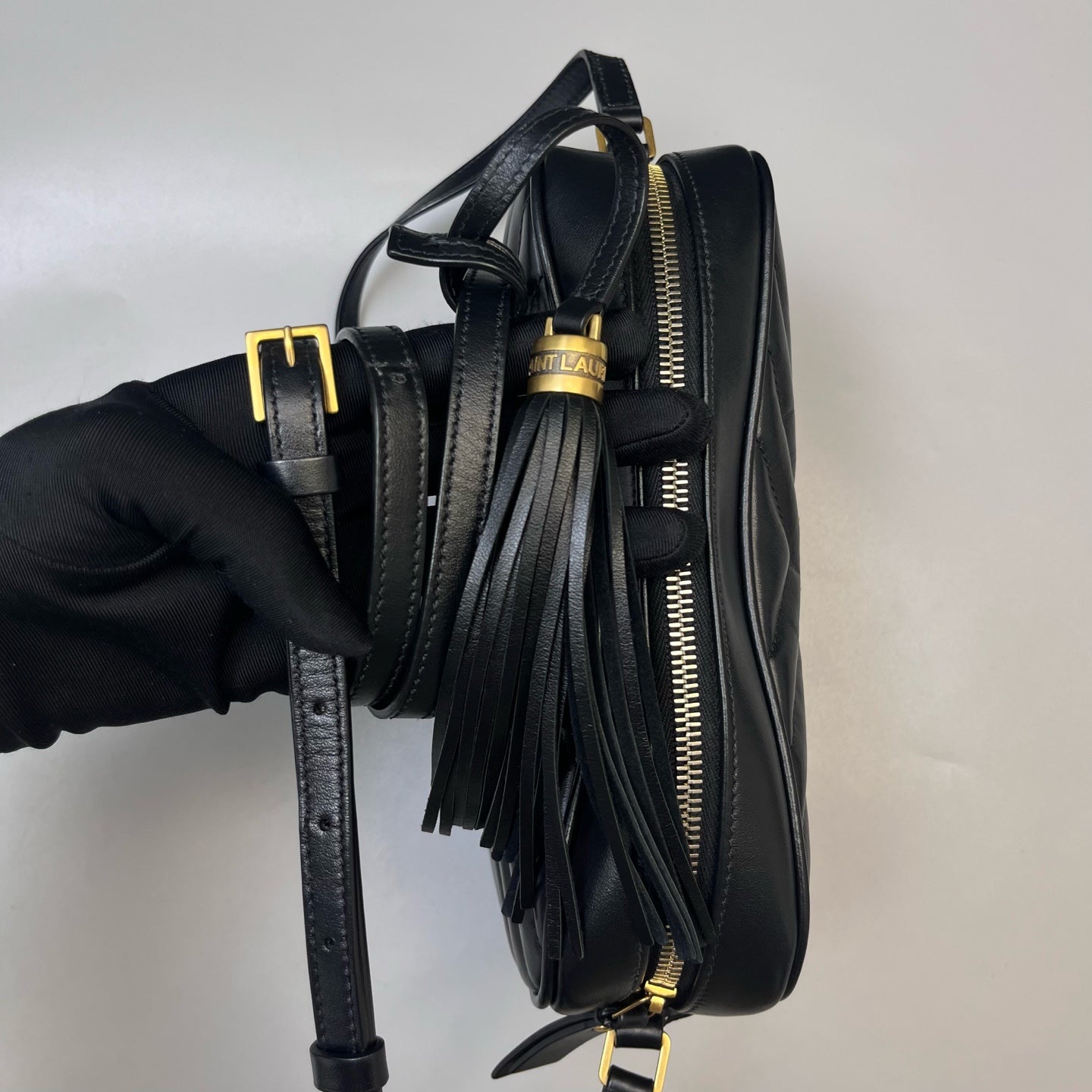 Saint Laurent - Lou Camera Bag - Leather - Black - (small)