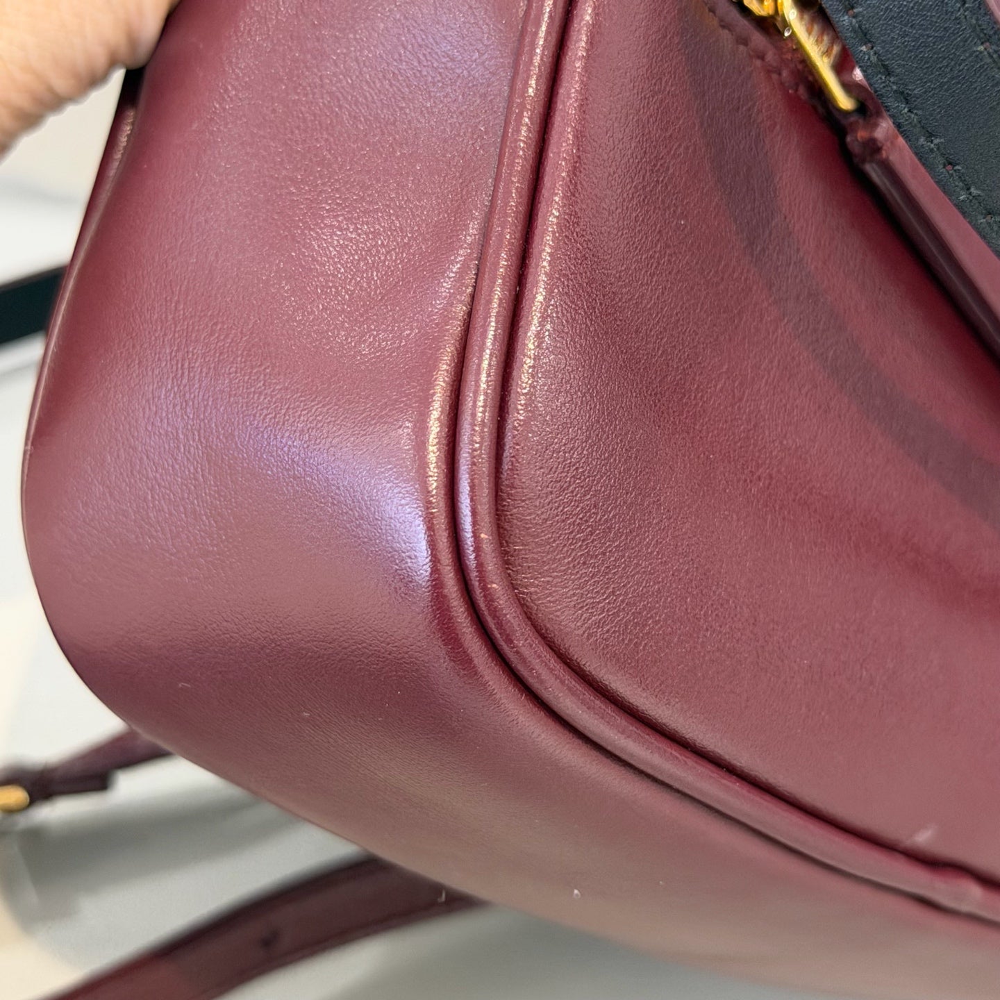Saint Laurent - Lou Camera Bag - Leather - Burgundy - (mini)