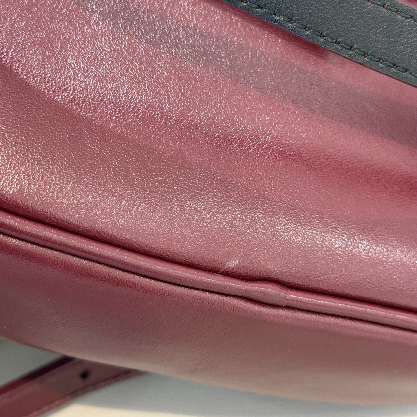 Saint Laurent - Lou Camera Bag - Leather - Burgundy - (mini)