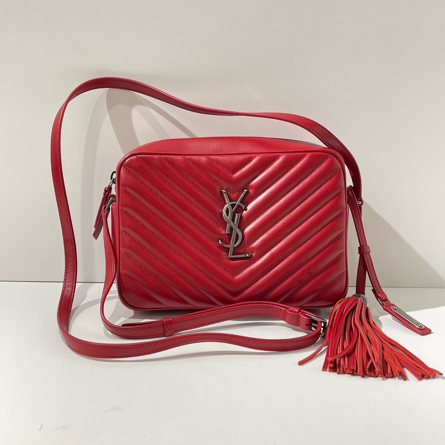 Saint Laurent - Lou Camera Bag - Leather - Red - (small)