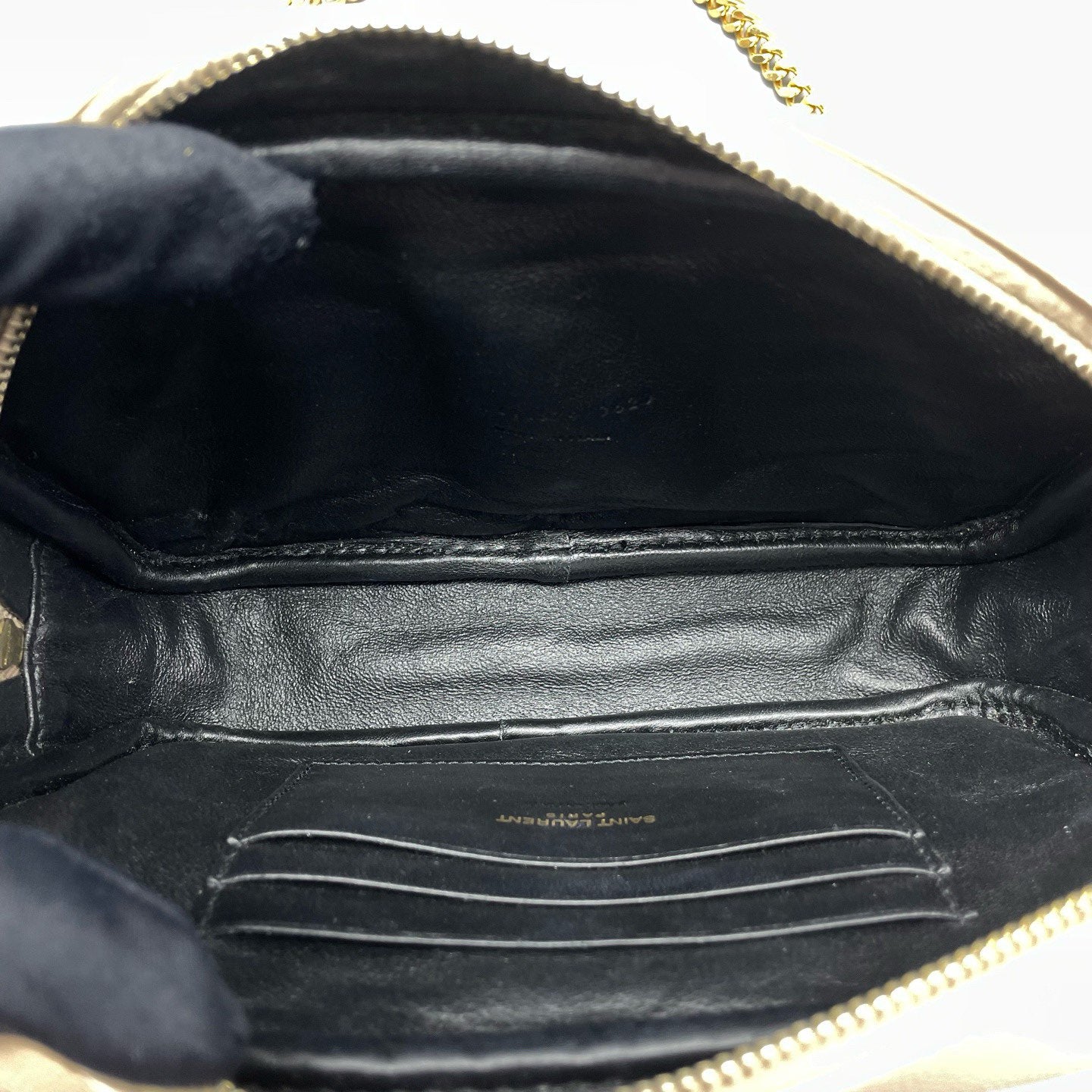 Saint Laurent - Lou Camera Bag with Tassel - Grainy calfskin leather - Beige - (mini)
