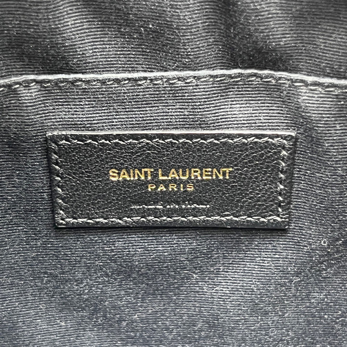 Saint Laurent - Lou Camera Bag with Tassel - Velvet - Black - (mini)