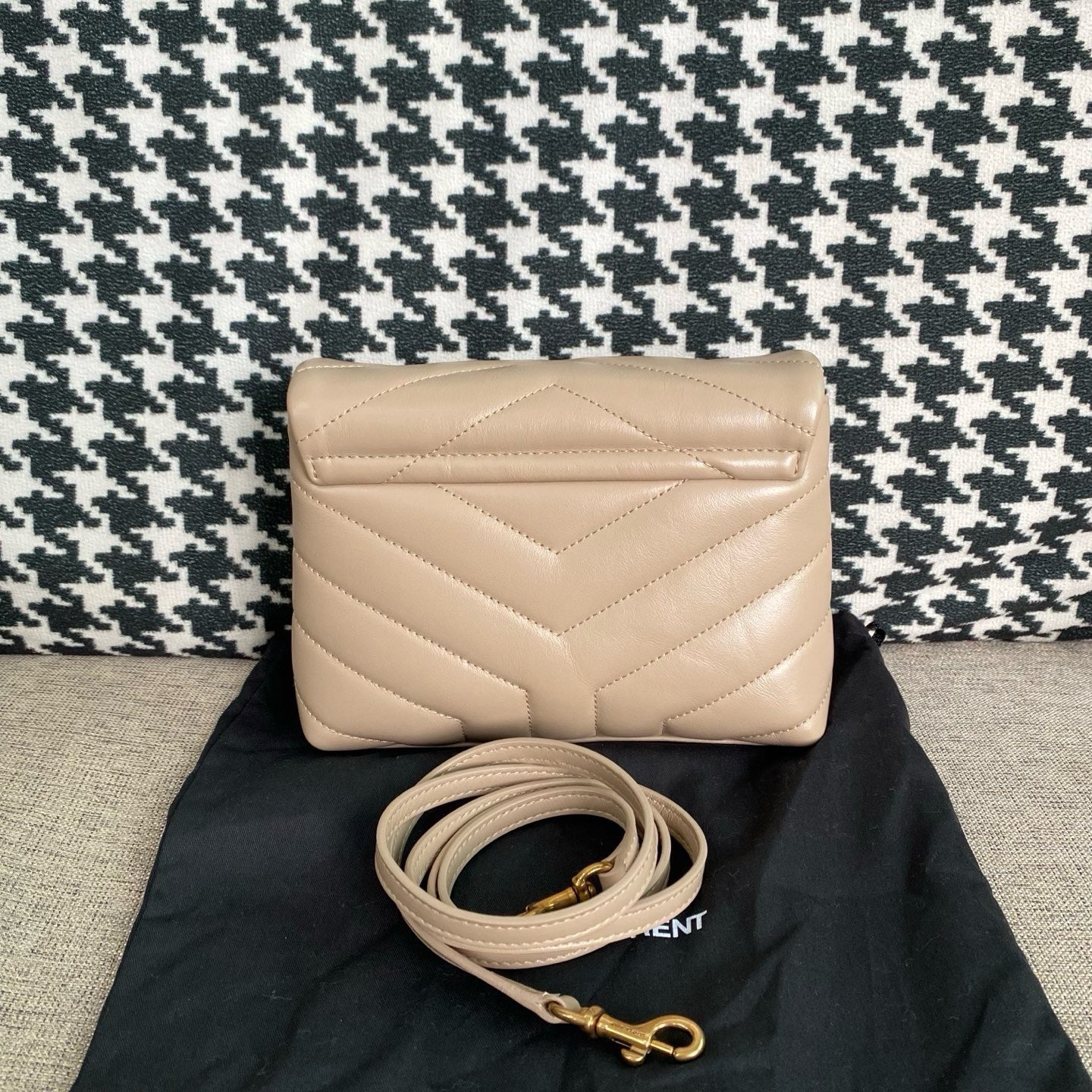 Saint Laurent - Loulou - Leather - Beige - (Small)