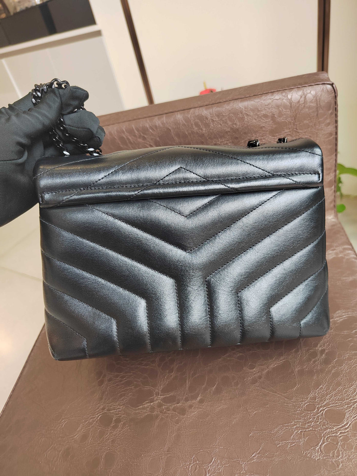 Saint Laurent - Loulou - Leather - Black - (small)