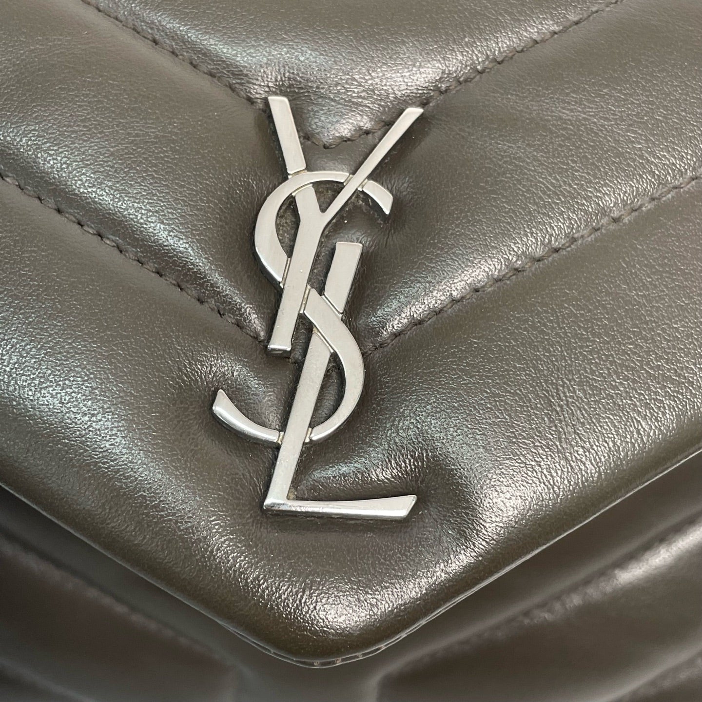 Saint Laurent - Loulou - Leather - Grey - (mini)