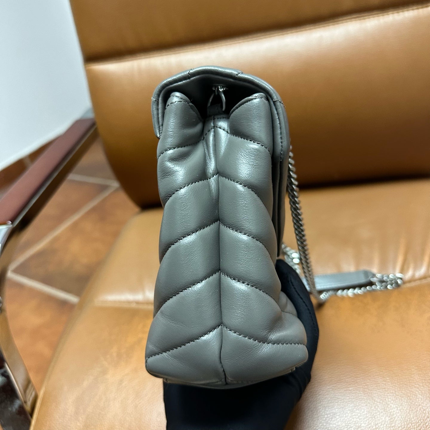 Saint Laurent - Loulou - Leather - Grey - (small)
