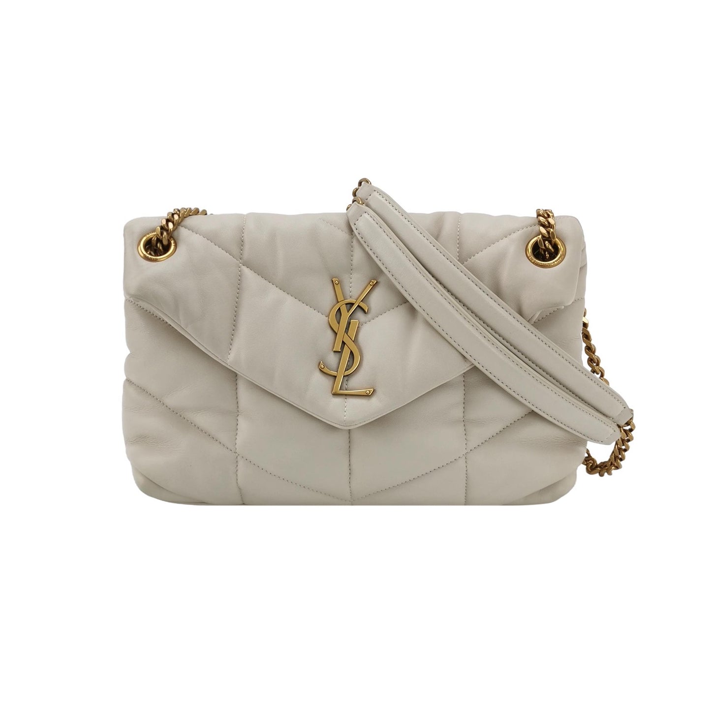 Saint Laurent - Loulou - Leather - White - (small)
