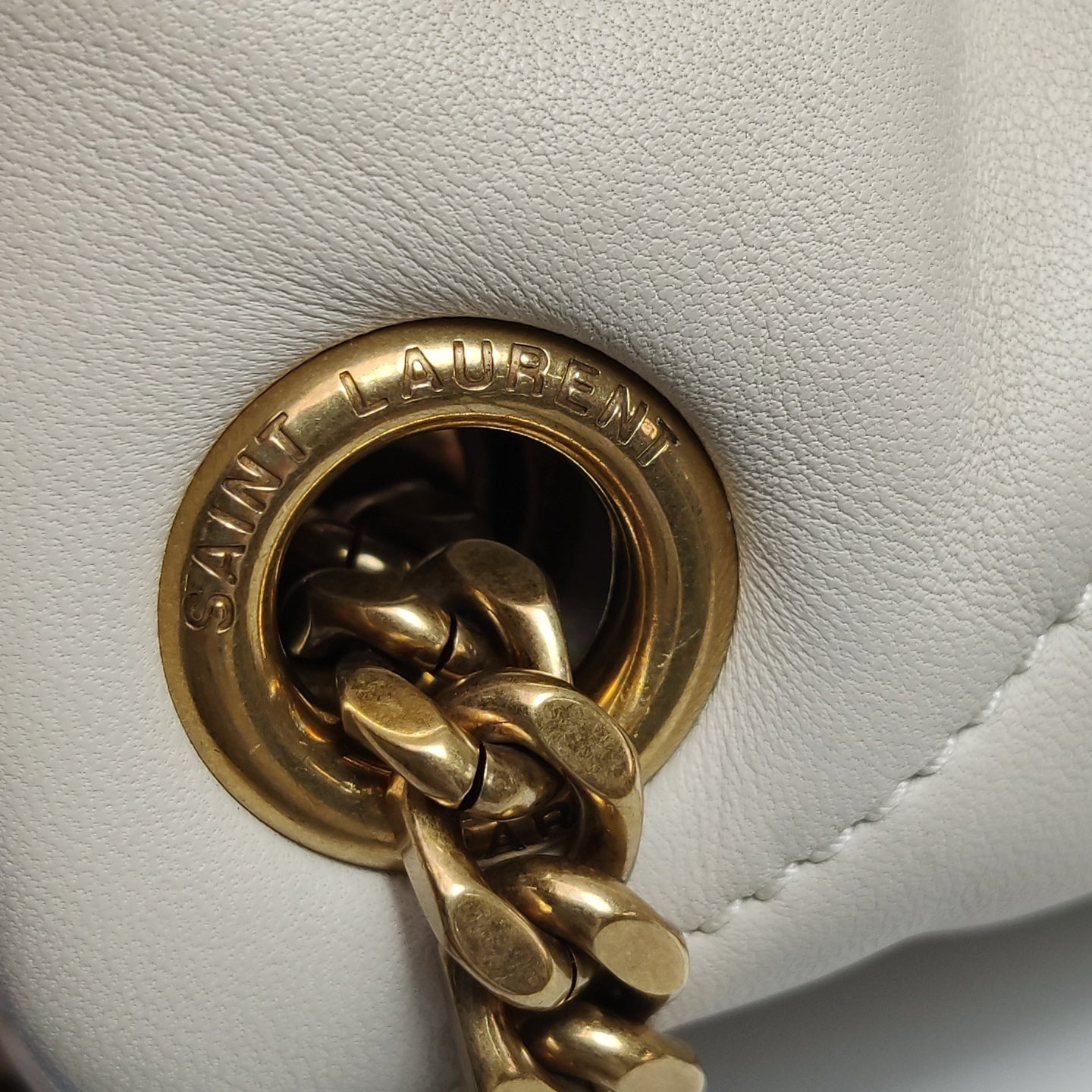 Saint Laurent - Loulou - Leather - White - (small)