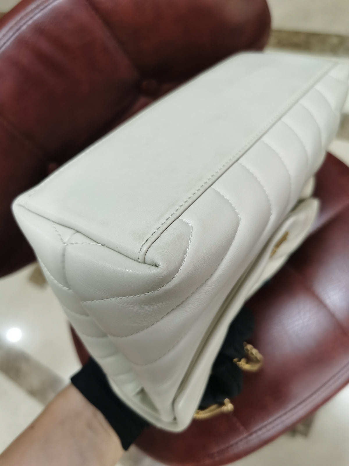 Saint Laurent - Loulou - Leather - White - (small)