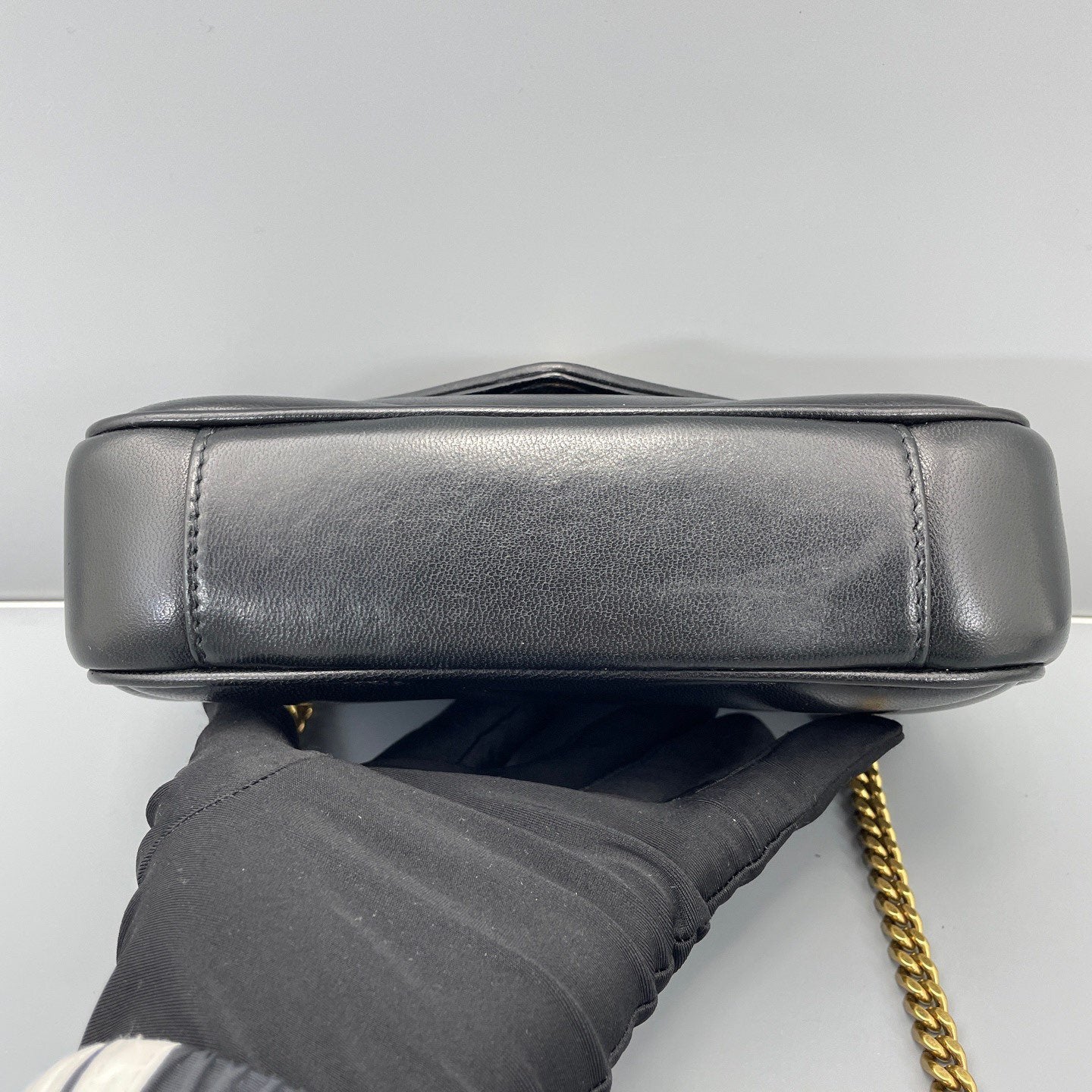 Saint Laurent - Loulou Mini Chain Bag - Leather - Black with Gold-Tone Hardware - (mini)