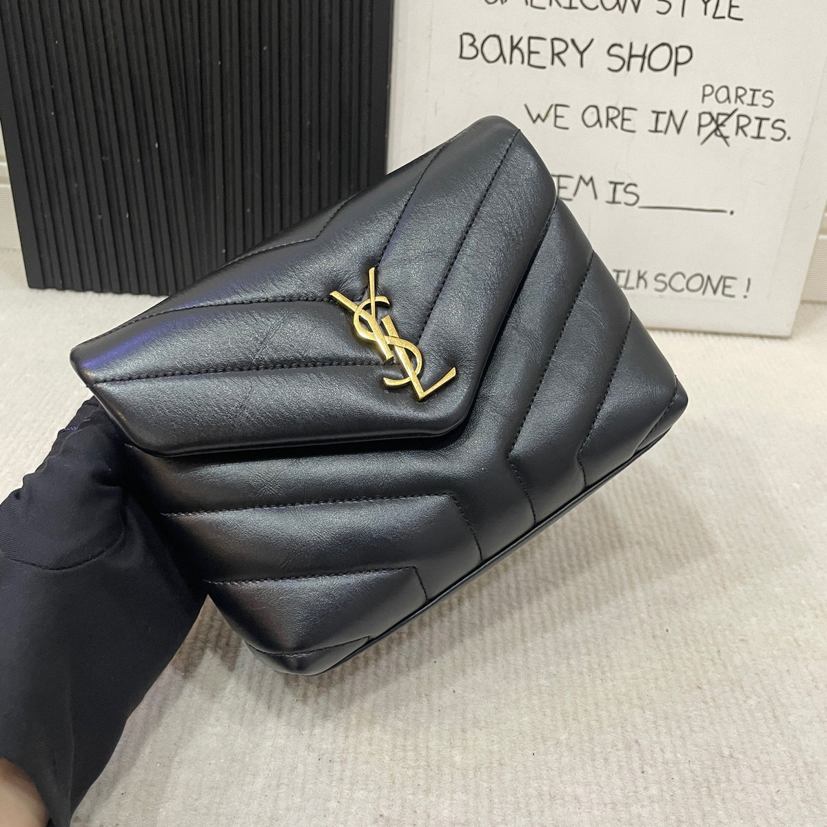 Saint Laurent - Loulou Mini - Leather - Black - (mini)